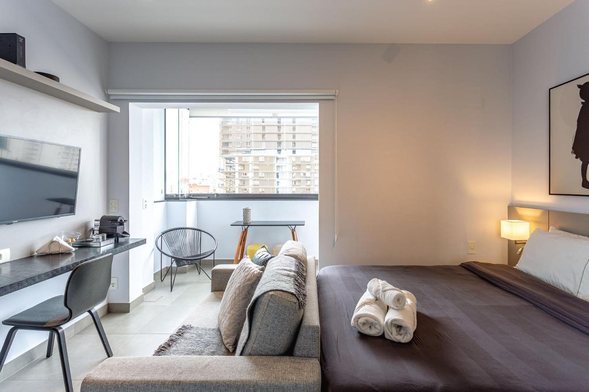 Jardins Com Vaga E Vista Panoramica 22 Andar * 圣保罗